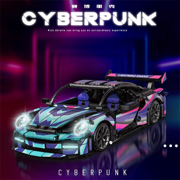  Mô hình xe ô tô lắp ghép Cyber ​​Porsche 911 1116 pcs tỉ lệ 1:14 LG030A 