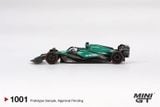  Mô hình xe Aston Martin AMR24 #18 Lance Stroll 2024 F1 2024 Bahrain GP card tỉ lệ 1:64 MiniGT MGT01001 