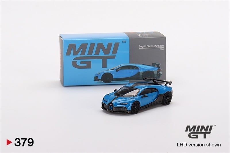  Mô hình xe Bugatti Chiron Pur Sport Blue tỉ lệ 1:64 MiniGT MGT00379 