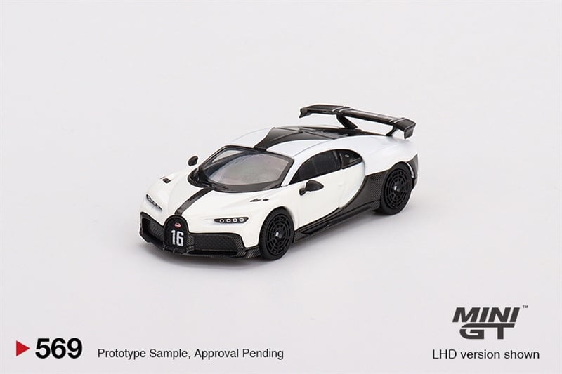  Mô hình xe Bugatti Chiron Pur Sport White tỉ lệ 1:64 MiniGT 