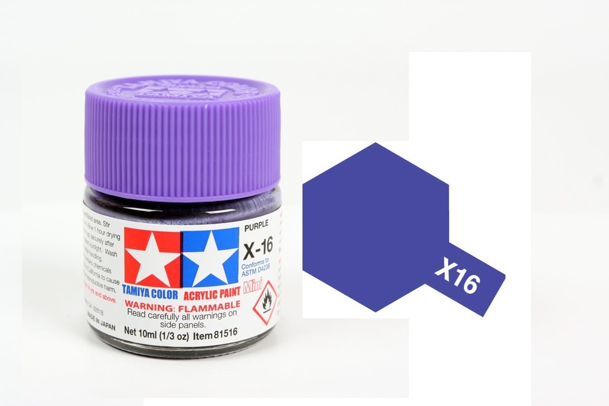 ACRYLIC MINI X16 PURPLE SƠN MÔ HÌNH MÀU TÍM 10ML TAMIYA 81516