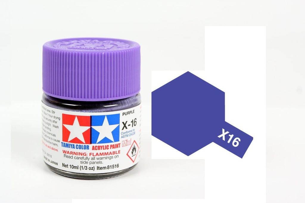  Acrylic mini x16 purple sơn mô hình màu tím 10ml Tamiya 81516 
