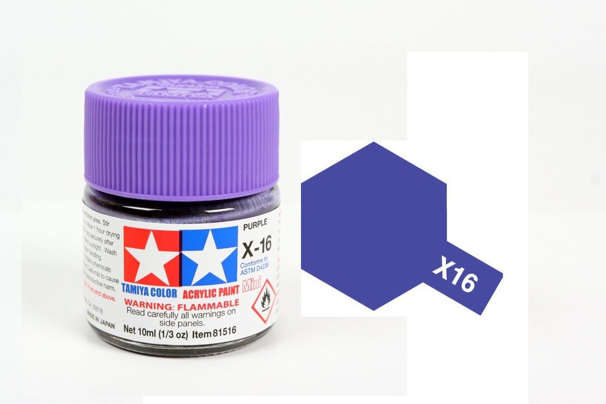  Acrylic mini x16 purple sơn mô hình màu tím 10ml Tamiya 81516 