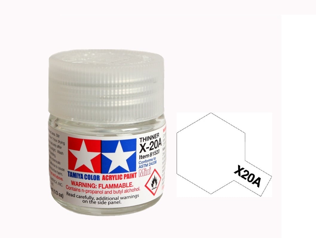 ACRYLIC MINI X20A THINNER DUNG DỊCH PHA SƠN THINNER GỐC ACRYLIC MINI 10ML TAMIYA 81520