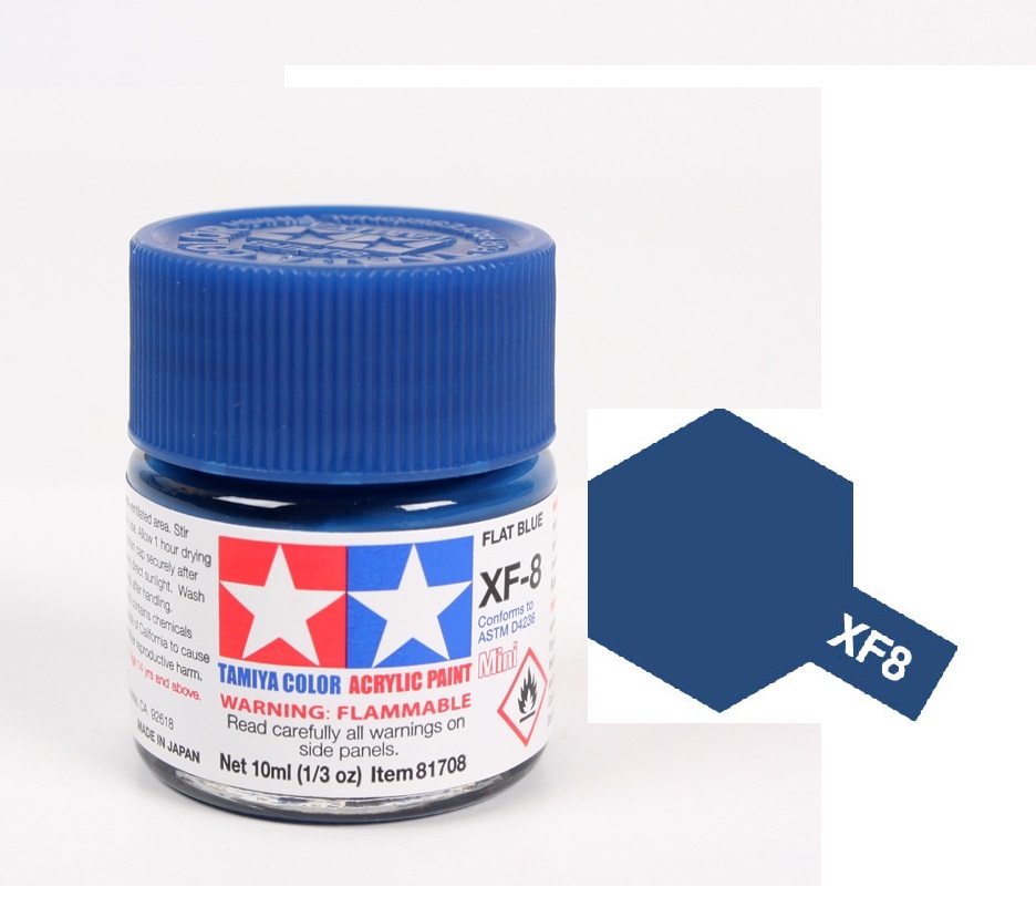 ACRYLIC MINI XF8 FLAT BLUE SƠN MÔ HÌNH MÀU XANH MỜ 10ML TAMIYA 81708