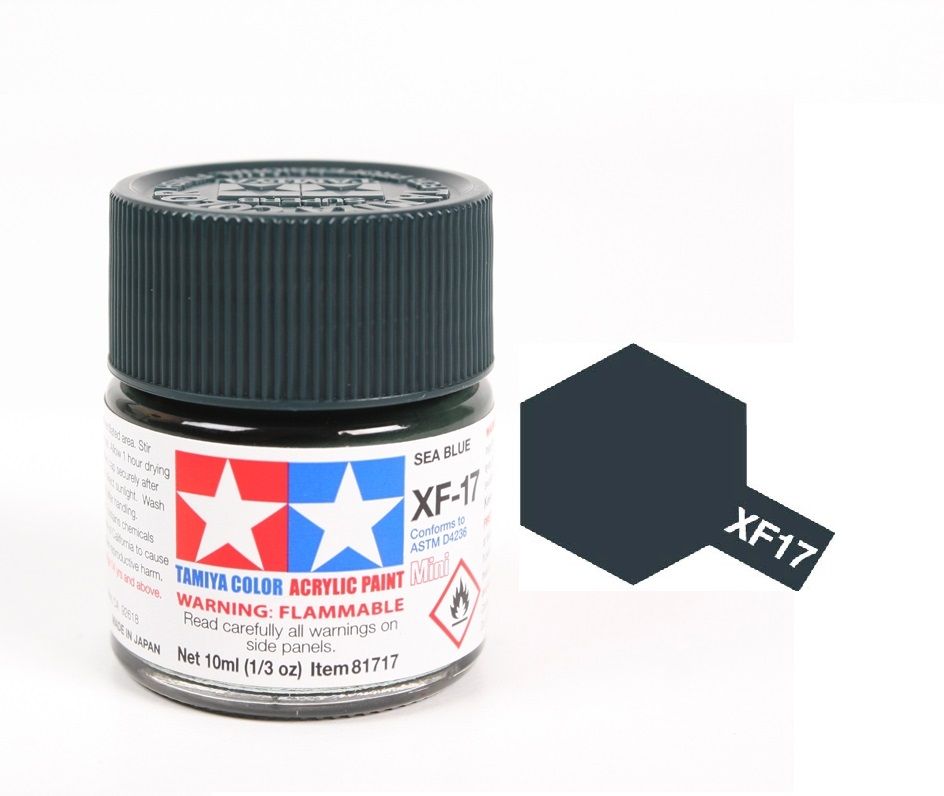  Acrylic mini xf17 sea blue sơn mô hình màu xanh biển 10ml Tamiya 81717 