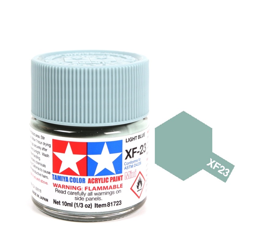  Acrylic mini xf23 light blue sơn mô hình màu xanh dương nhạt 10ml Tamiya 81723 