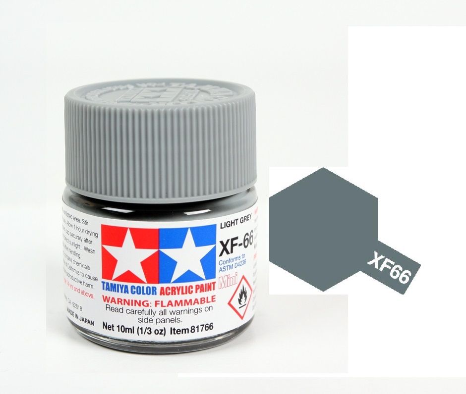  Acrylic mini xf66 light grey sơn mô hình màu xám nhạt 10ml Tamiya 81766 