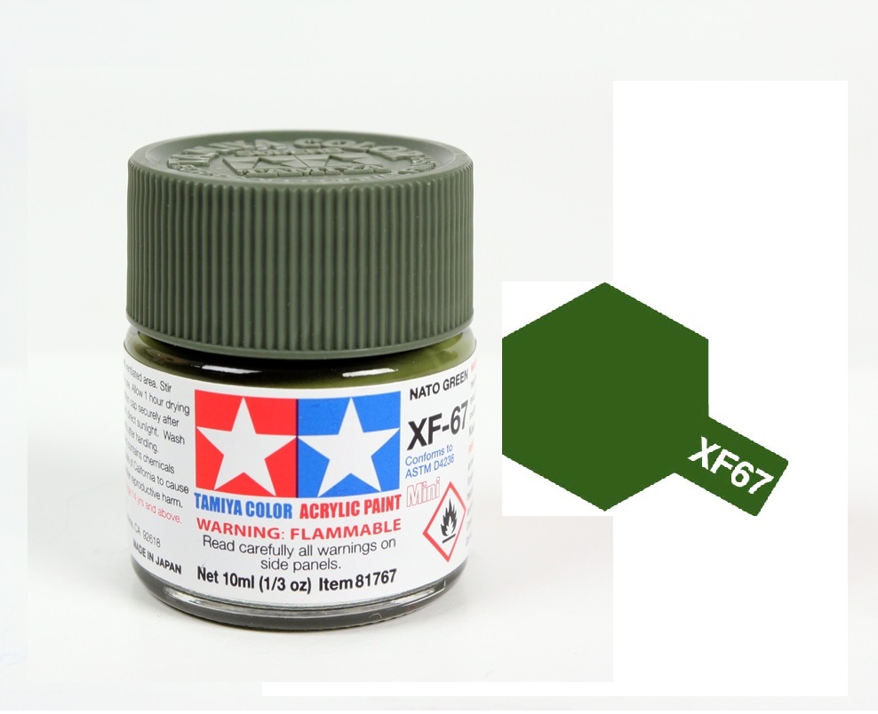 ACRYLIC MINI XF67 NATO GREEN SƠN MÔ HÌNH MÀU XANH LÁ NATO 10ML TAMIYA 81767