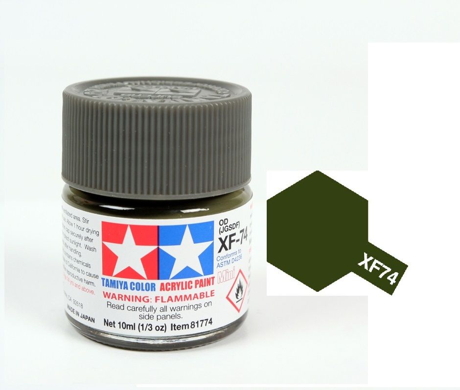  Acrylic mini xf74 olive drab sơn mô hình màu xanh olive 10ml Tamiya 81774 