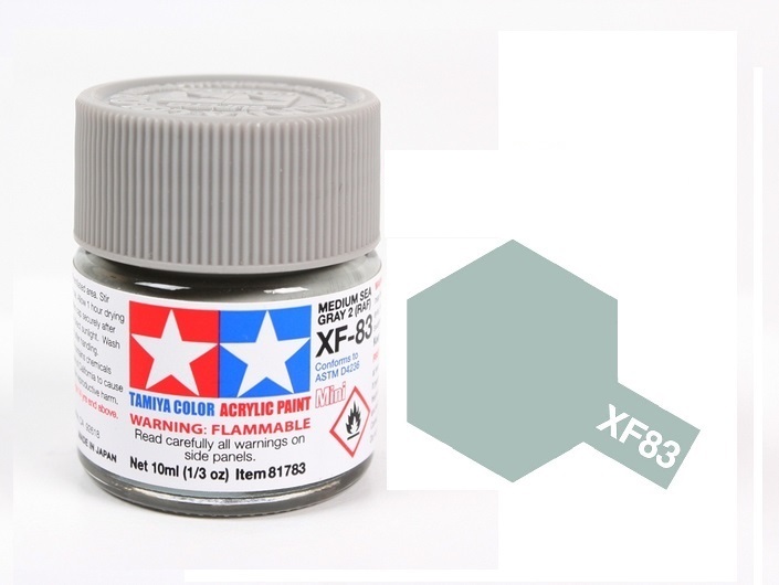 ACRYLIC MINI XF83 MED SEA GRAY 2 RAF SƠN MÔ HÌNH MÀU XÁM MED SEA 2 10ML TAMIYA 81783