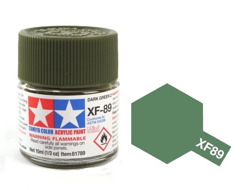 ACRYLIC MINI XF89 DARK GREEN 2 SƠN MÔ HÌNH MÀU XANH LÁ ĐẬM 2 10ML TAMIYA 81789