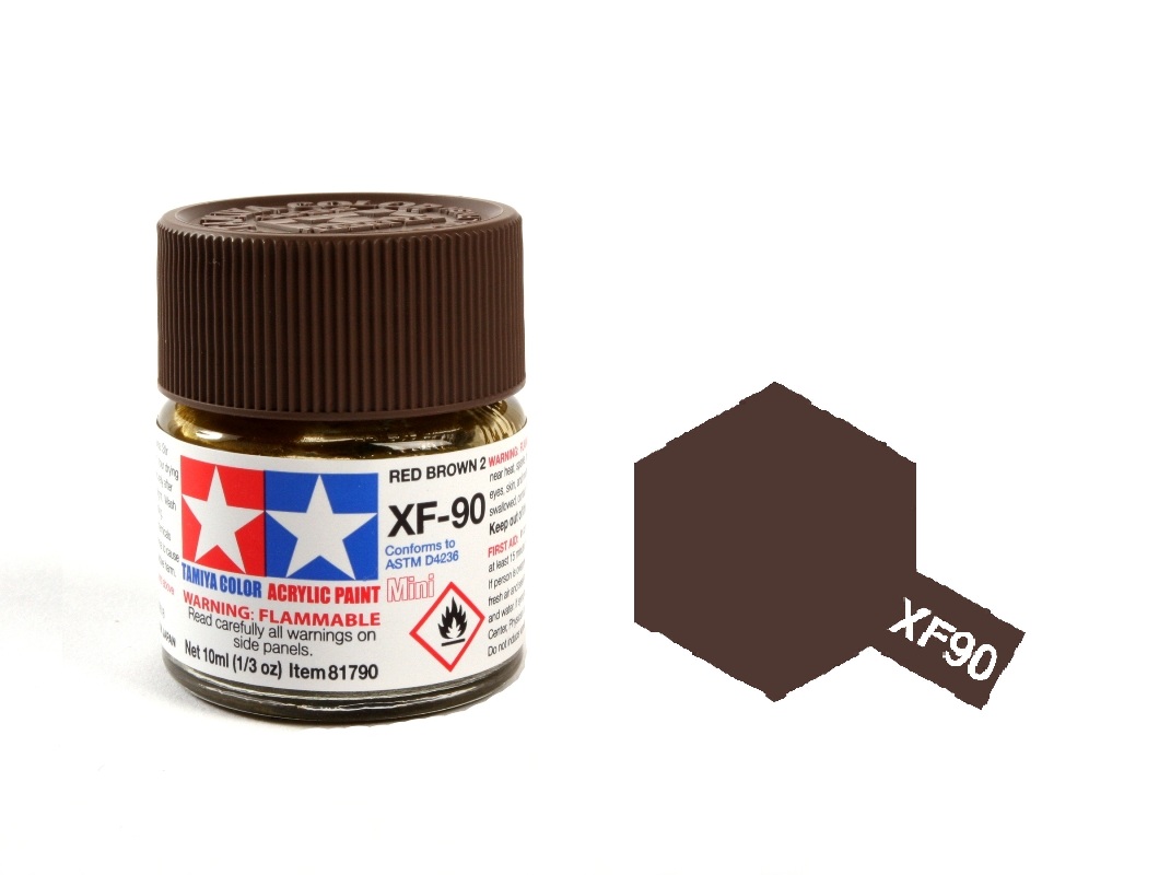 ACRYLIC MINI XF90 RED BROWN 2 SƠN MÔ HÌNH MÀU ĐỎ NÂU 2 10ML TAMIYA 81790