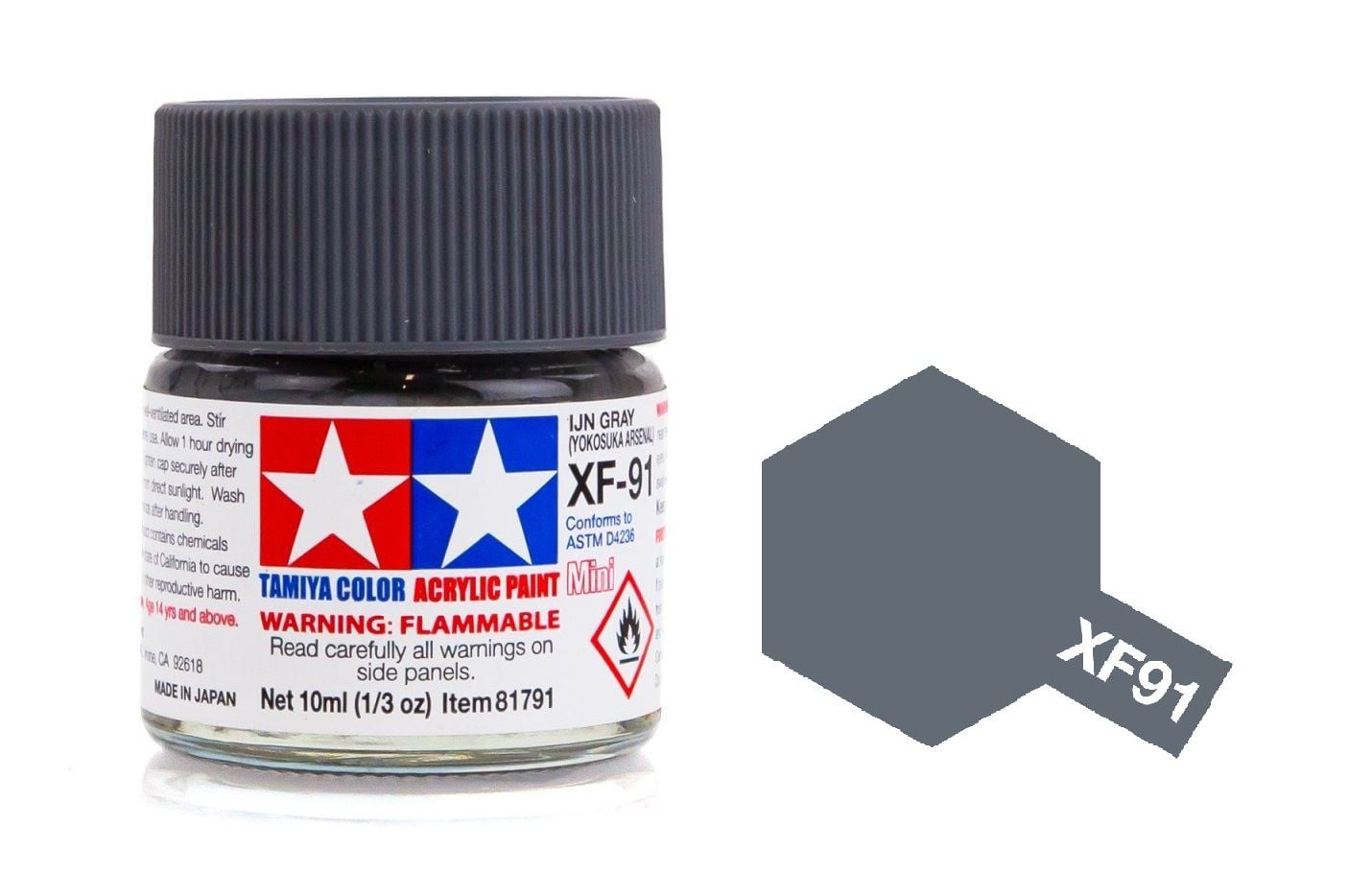  Acrylic mini xf91 ijn gray yokosuka arsenal sơn mô hình màu xám 10ml Tamiya 81791 