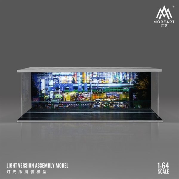  Hộp trưng bày mica mô phỏng đường phố Hongkong 3 mặt mica kích thước 30x13.3x10cm tỉ lệ 1:64 MoreArt MO914248 