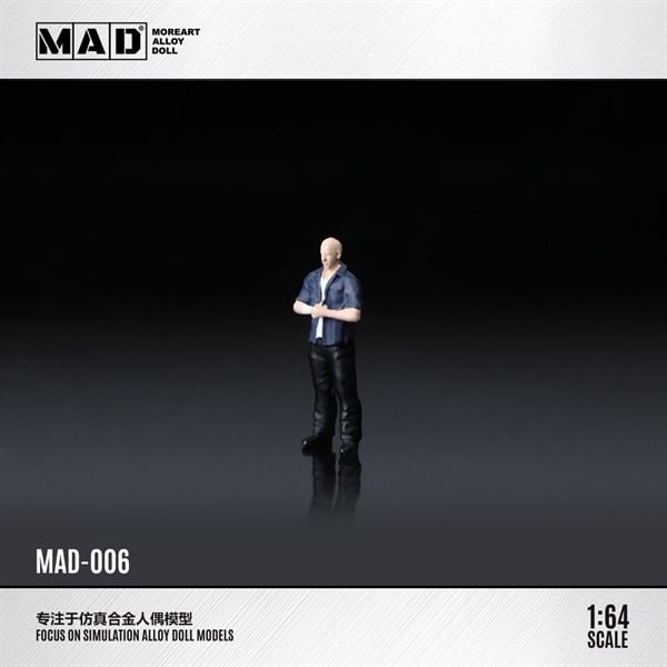  Mô hình nhân vật Dom - Fast and Furious bằng kim loại tỉ lệ 1:64 Alloy MoreArt Doll MAD006 