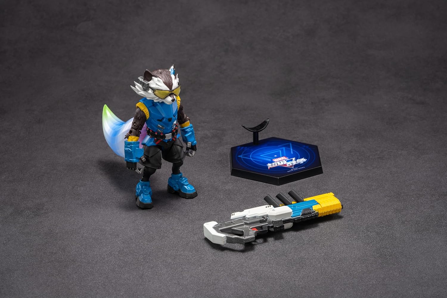  Mô hình nhân vật Marvel Rocket Raccoon SHF Gameverse Super War tỉ lệ 1:10 11,5CM ZD Toys FG277 