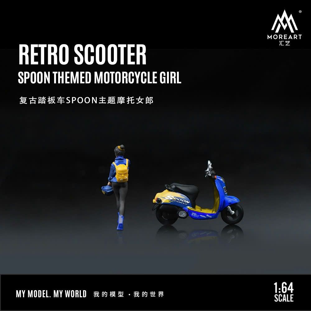  Mô hình xe Volkswagen T1 - Scooter SPOON series tỉ lệ 1:64 Time micro/ More Art MO222122 - TM643921 