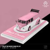  Mô hình xe Volkwagen T1 - Porsche 992 GT3 RS Peach Pink Powder tỉ lệ 1:64 Time micro 