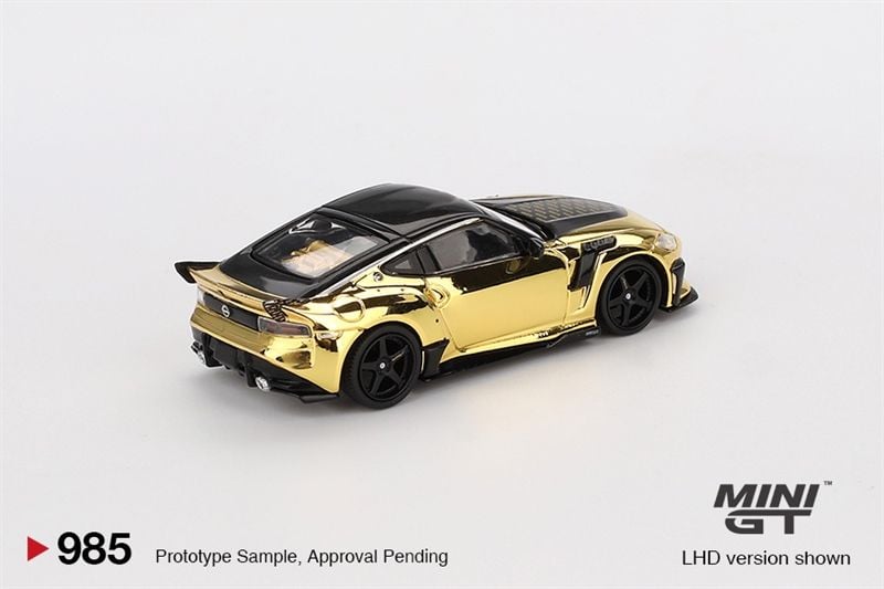  Mô hình xe Nissan Z VeilSide FZ400 Gold Chrome tỉ lệ 1:64 MiniGT MGT00985-BL 