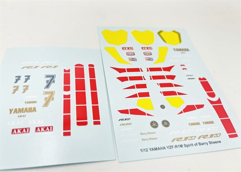  Decal nước Yamaha YZF-R1M 1:12 DC143 