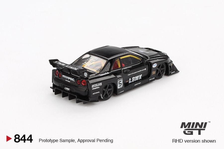  Mô hình xe Nissan LB-ER34 Super Silhouette SKYLINE Black tỉ lệ 1:64 MiniGT MGT00844-CH 