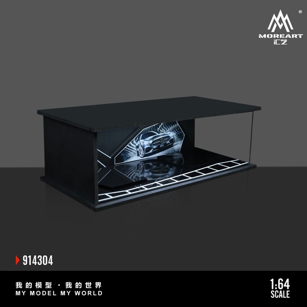  Hộp trưng bày mica mô phỏng Showroom Mercedes-Benz Light Edition Assembly Scene tỉ lệ 1:64 MoreArt MO914304 