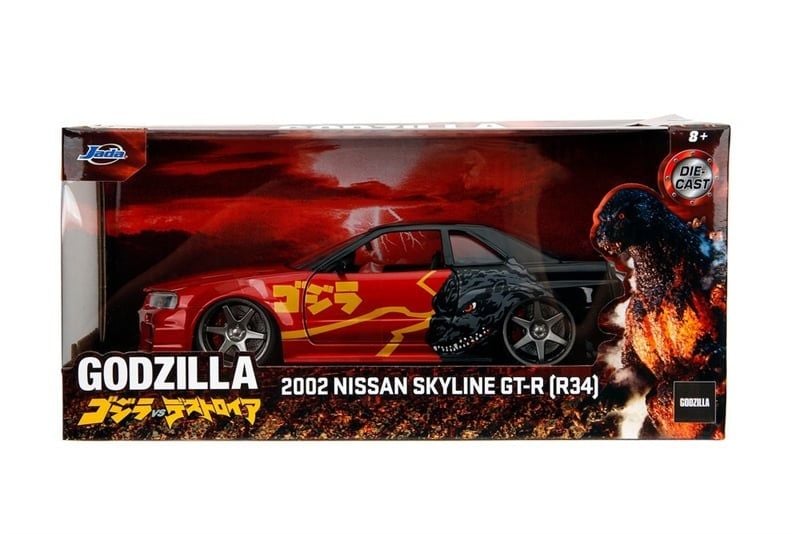  Mô hình xe Godzilla Nissan GT-R Hollywood Rides tỉ lệ 1:24 Jada Toys 35133 