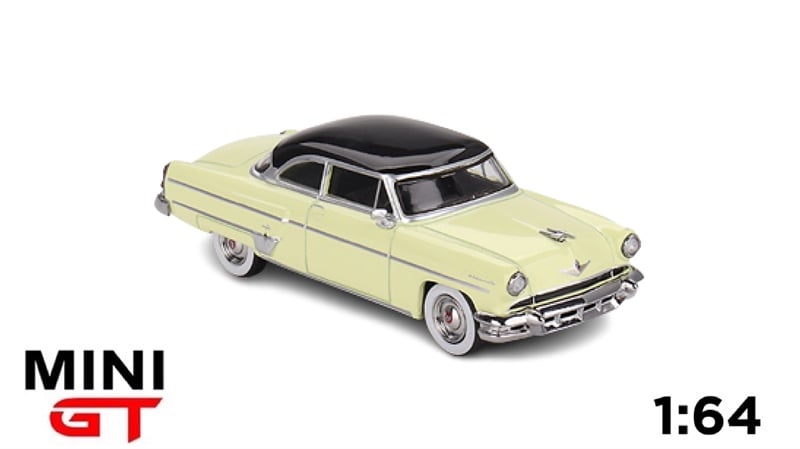  Mô hình xe Lincoln Capri 1954 Premier Yellow tỉ lệ 1:64 MiniGT 