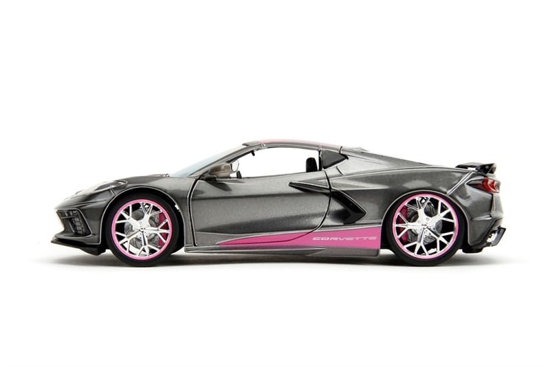  Mô hình xe 2020 Chevrolet Corvette Stingray Pink Slips tỉ lệ 1:24 Jada Toys 34848 