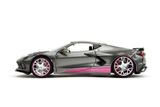  Mô hình xe 2020 Chevrolet Corvette Stingray Pink Slips tỉ lệ 1:24 Jada Toys 34848 