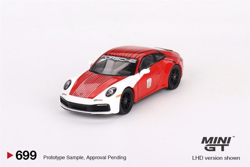  Mô hình xe ô tô Porsche 911 (992) Carrera S Safety Car 2023 IMSA Daytona 24 Hrs tỉ lệ 1:64 MiniGT MGT00699-CH 
