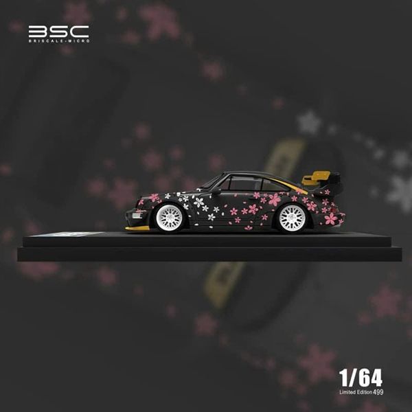  Mô hình xe RWB 964 Black Sakura tỉ lệ 1:64 BSC Models BSC640867 