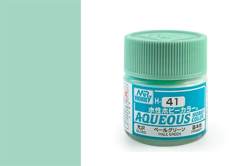  Acrylic H41 Pale Green sơn mô hình màu xanh bạc hà nhạt 10ml Mr.Hobby H41 