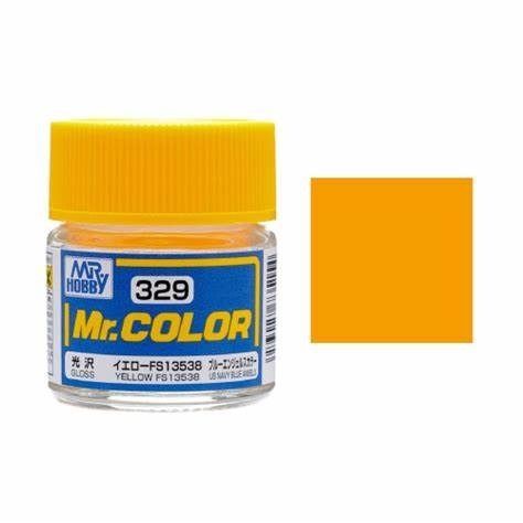  Lacquer C329 Yellow FS13538 sơn mô hình màu vàng 10ml Mr.Hobby C329 