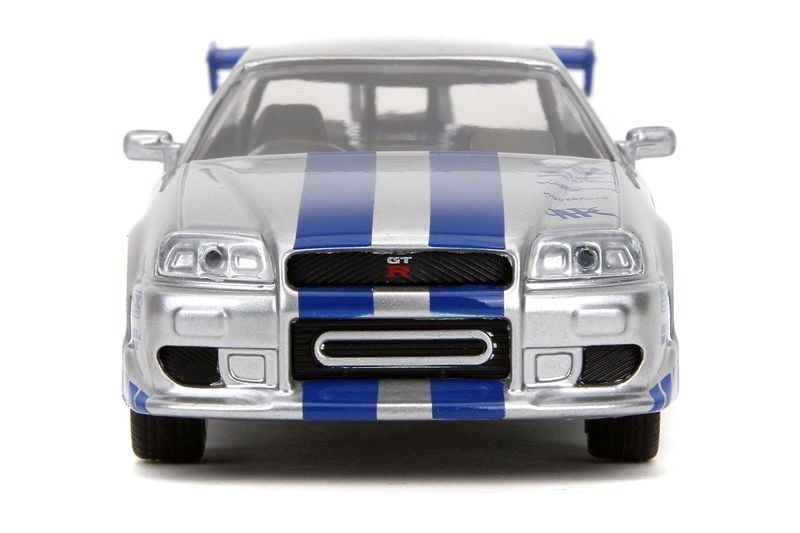 Mô hình xe Nissan GTR-R34 Skyline Brian's Fast & Furious tỉ lệ 1:32 Jada 24075 
