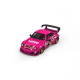  Mô hình xe Porsche 964 LOTSO Strawberry Bear Series Coating Simulation Alloy Car Model tỉ lệ 1:64 Cool car CC640878 