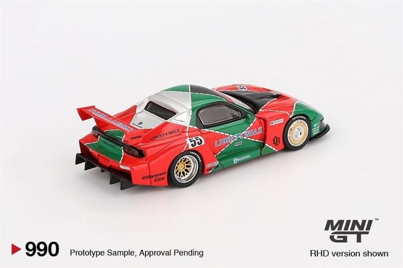  Mô hình xe Mazda RX-7 LB-Super Silhouette 787B card tỉ lệ 1:64 MiniGT MGT00990 