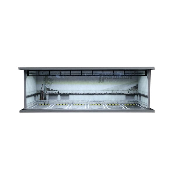  Hộp trưng bày mô phỏng Underground Parking Lot Lighting Assembly Scene tỉ lệ 1:64 MoreArt MO914057 