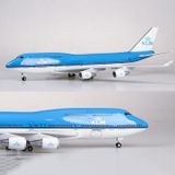  Mô hình máy bay KLM Royal Dutch Airlines Boeing B747 1:130 có đèn led tự động theo tiếng vỗ tay hoặc chạm MB47032 