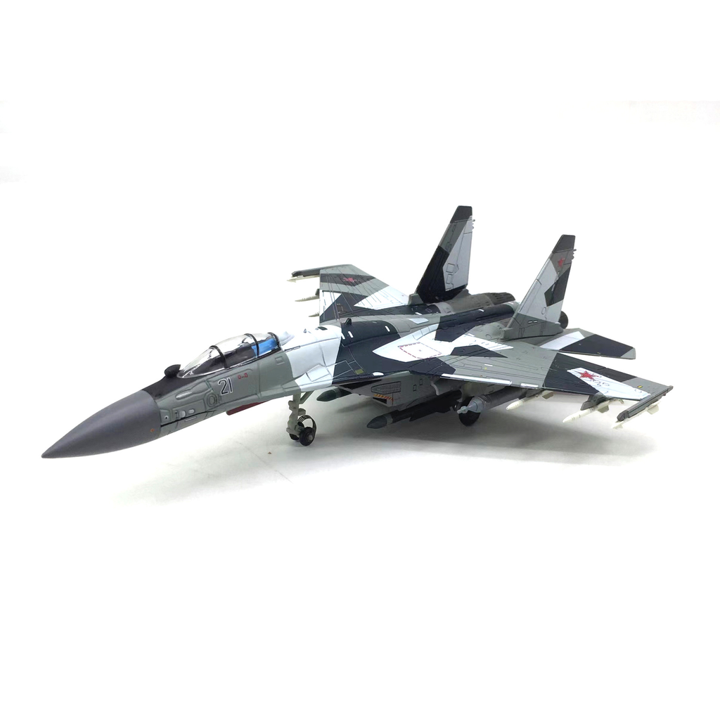 Mô hình máy bay chiến đấu Su-35 BBC POCCNN No.21 tỉ lệ 1:100 Ns models MBQS019