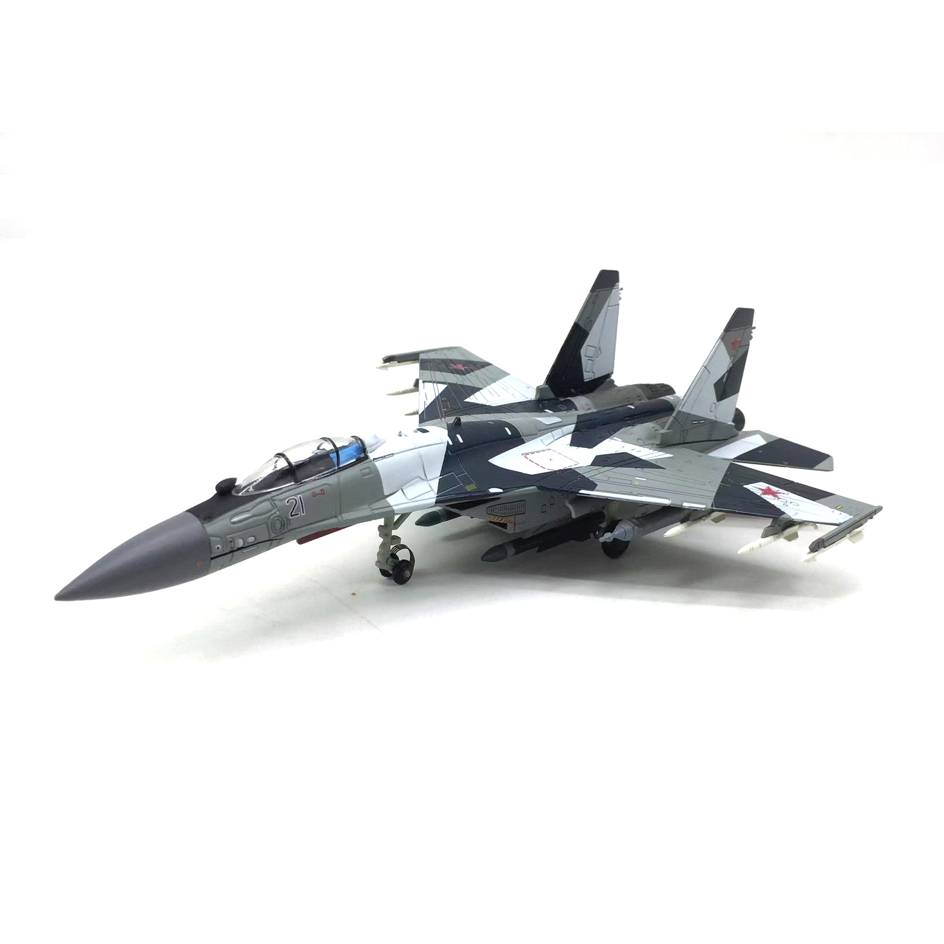  Mô hình máy bay chiến đấu Russia Su-35 BBC POCCNN No.21 tỉ lệ 1:100 Ns models MBQS019 