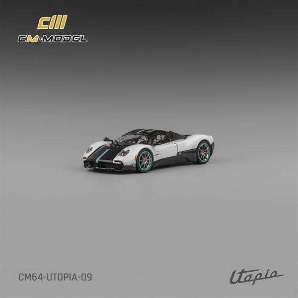  Mô hình xe Pagani Utopia Pearl White with Carbon tỉ lệ 1:64 CM Model CM64-UTOPIA-09 