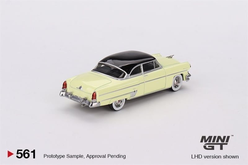  Mô hình xe Lincoln Capri 1954 Premier Yellow tỉ lệ 1:64 MiniGT 