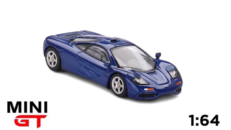  Mô hình xe ô tô McLaren F1 Cobalt Blue tỉ lệ 1:64 MiniGT MGT00629-CH 