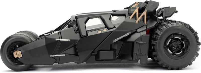  Mô hình xe Batman 2008 The Dark Knight Batmobile W/Batman Figure DC Comics tỉ lệ 1:24 Jada Toys 98261 