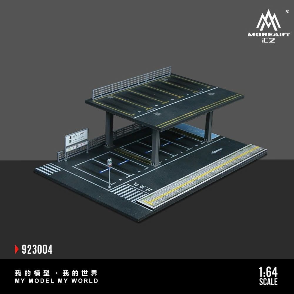  Hộp trưng bày mica mô phỏng bãi đỗ xe có tầng Steel Frame Structure Platform Serie kích thước 30x20x10cm tỉ lệ 1:64 MoreArt MO923003 