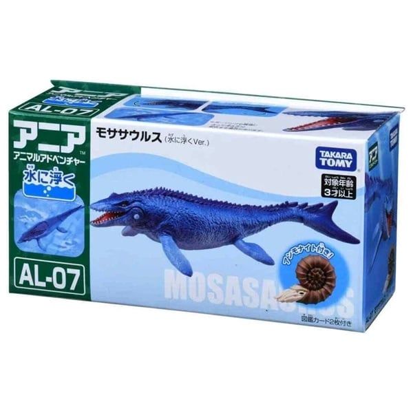  Mô hình khủng long dưới nước có khớp Mosasaurus + ốc Anh Vũ (Floatable Ver.) ANIA AL-07 Takara Tomy 168980 