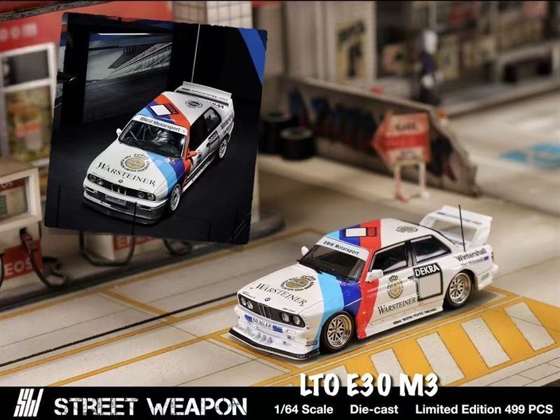  Mô hình xe BMW E30 M3 LTO Modified Diecast Model tỉ lệ 1:64 Street Weapon OT64390 