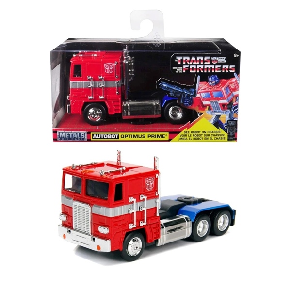  Mô hình xe tải đầu kéo Transformers Optimus Prime Autobot Truck tỉ lệ 1:32 Jada 24078 